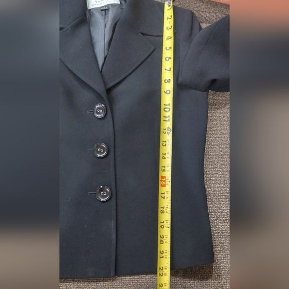 TAHARI Arthur S. Levine Classic Black Blazer Career Jacket Women's Sz 4 - Picture 12 of 13